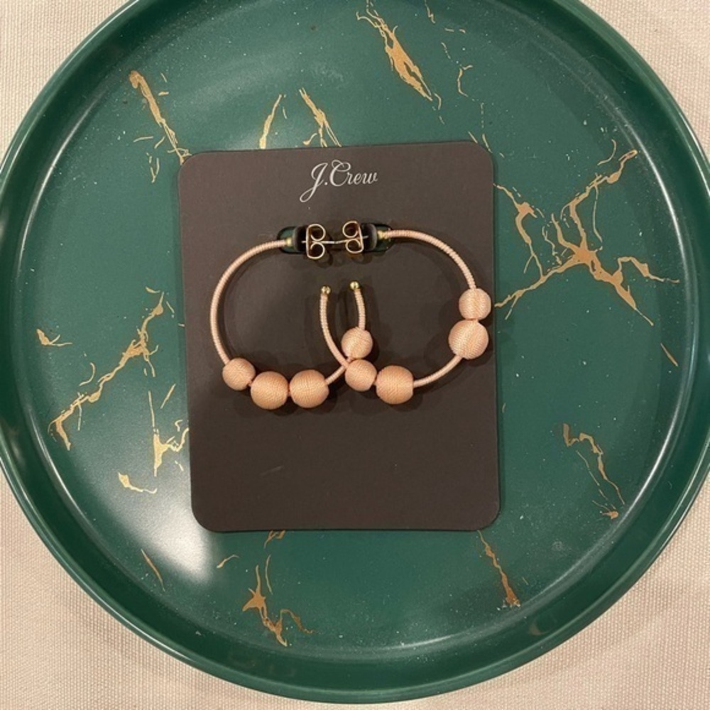 NWT J.Crew Hoop Earring Light Pink
